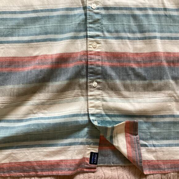 LLBean Men’s Short Sleeve Shirts XXLT Traditional Fit, Lot Of 2, Outdoor Preppy - Picture 7 of 9
